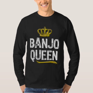 Banjo Queen Women Girls Player Cool Banjoist T-Shirt