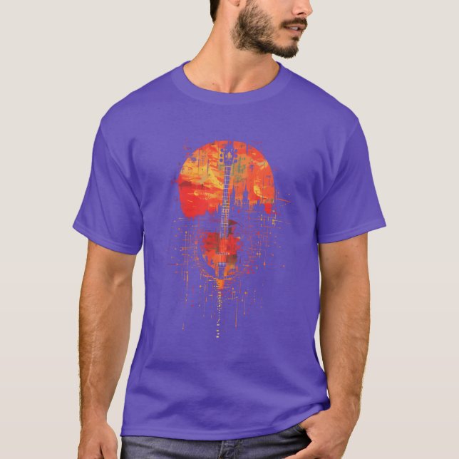 Banjo Retrowave funny T-Shirt (Front)