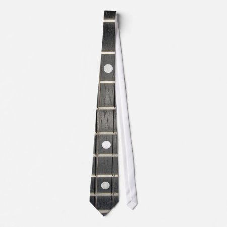 Banjo Strings Fretboard Musicians Necktie