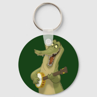 Banjo-Strummin' Gator Keychain