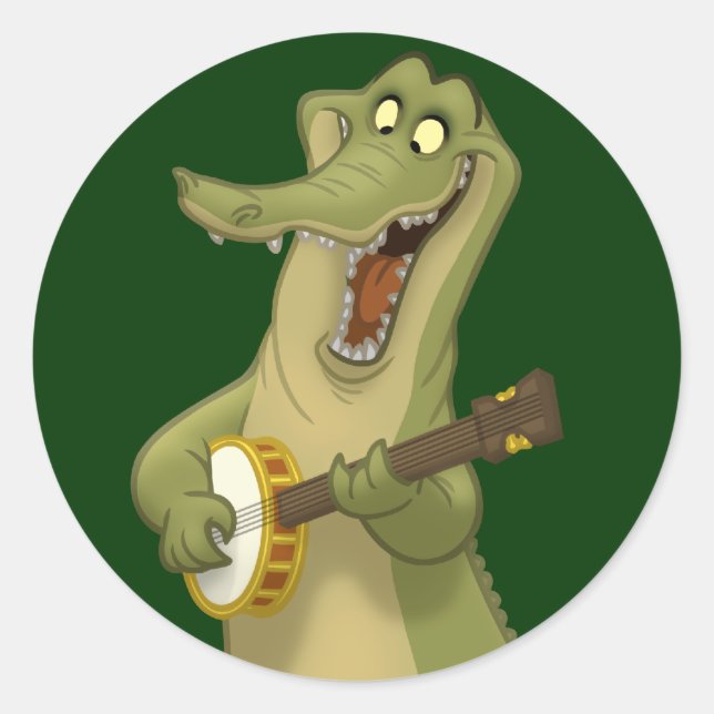 Banjo-Strummin' Gator Stickers (Front)