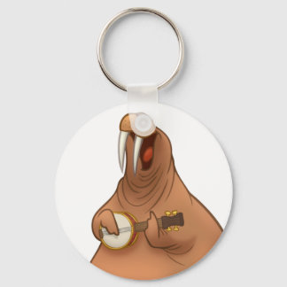 Banjo-Strummin' Walrus Keychain