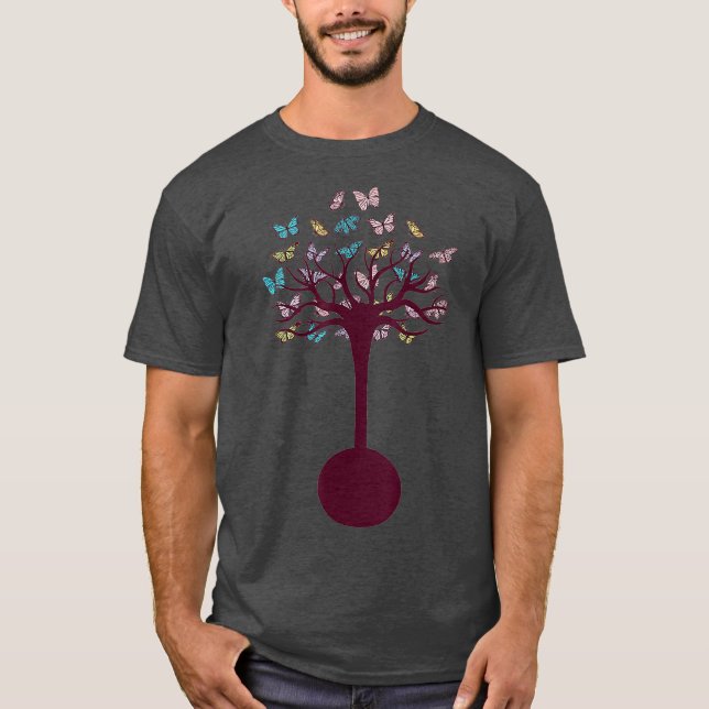 Banjo Tree Folk Music Band Bluegrass Musician T-Shirt (Front)
