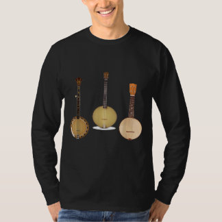 Banjo Trio Stringed Musical Instrument Of The Guit T-Shirt