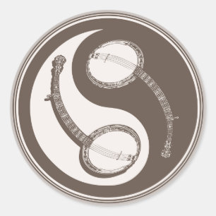 Banjo Yang Classic Round Sticker