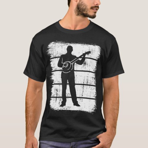 Banjoist Sketch Banjo Instructor Country Music T_Shirt