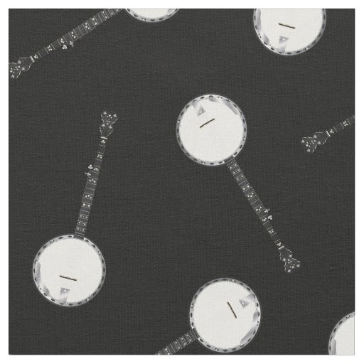 Banjos Music Musician Room Decor Fabric