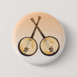 Banjos Musical Instrument Button