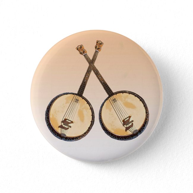 Banjos Musical Instrument Button