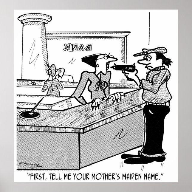 Bank Cartoon 2922 Poster (Front)