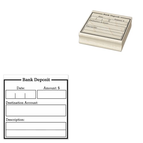 Bank Deposit Accounting Stamp