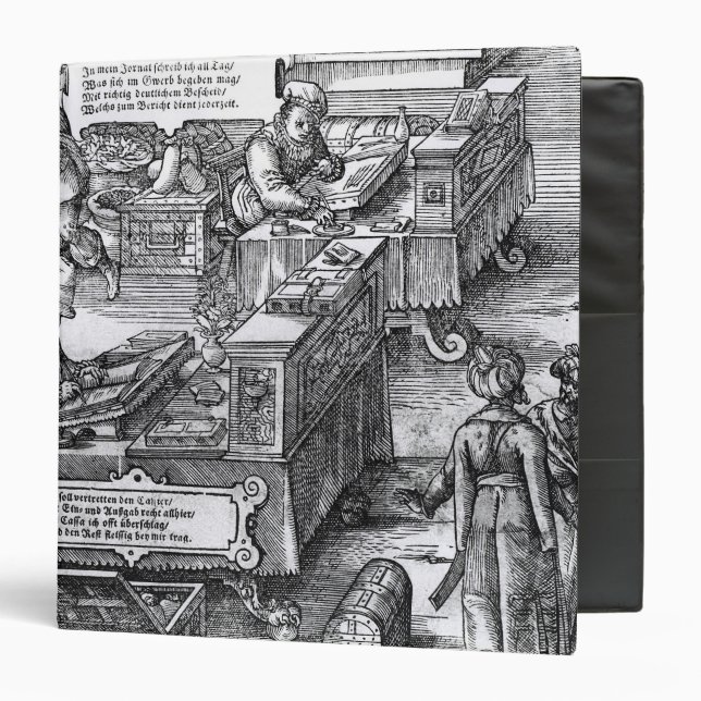 Bank Interior 3 Ring Binder (Front/Inside)