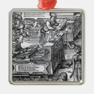 Bank Interior Metal Ornament