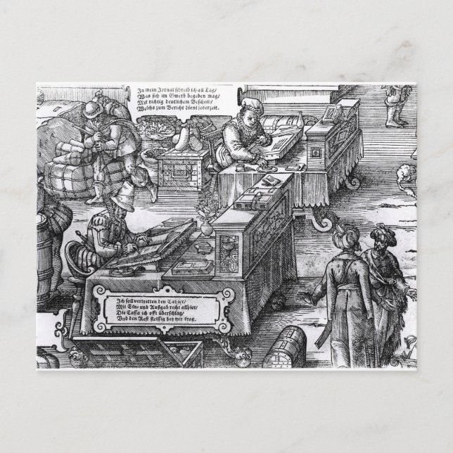 Bank Interior Postcard (Front)