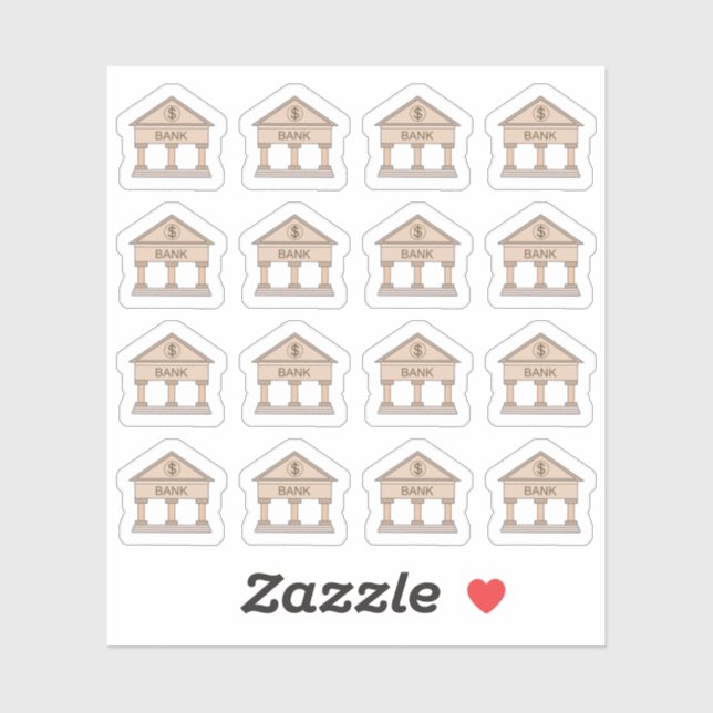 Bank Money Saving Tracker Finance Bujo Planner  Sticker (Sheet)