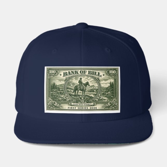 BANK OF BILL Issued With Integrity Snapback Hat (Front)
