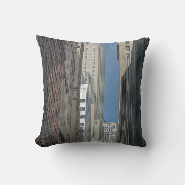Bank of New York Building Manhattan Throw Pillow (Front)