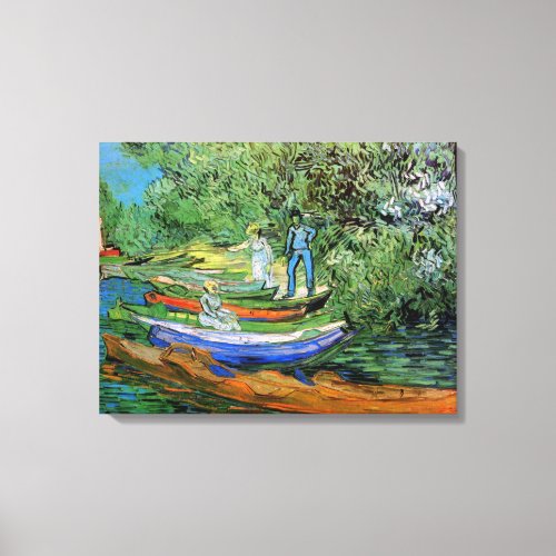 Bank of the Oise at Auvers by Vincent van Gogh Canvas Print