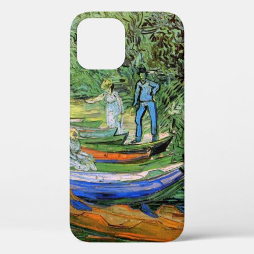 Bank of the Oise at Auvers by Vincent van Gogh iPhone 12 Case