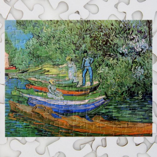 Bank of the Oise at Auvers by Vincent van Gogh Jigsaw Puzzle