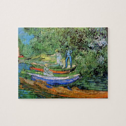 Bank of the Oise at Auvers by Vincent van Gogh Jigsaw Puzzle