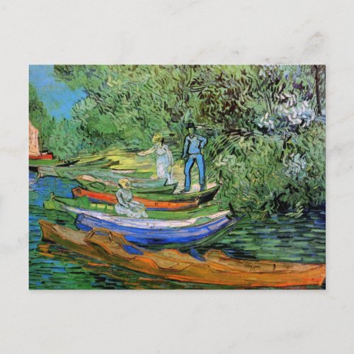 Bank of the Oise at Auvers by Vincent van Gogh Postcard