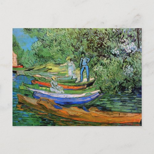 Bank of the Oise at Auvers by Vincent van Gogh Postcard