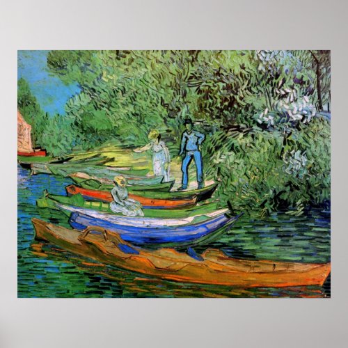 Bank of the Oise at Auvers by Vincent van Gogh Poster