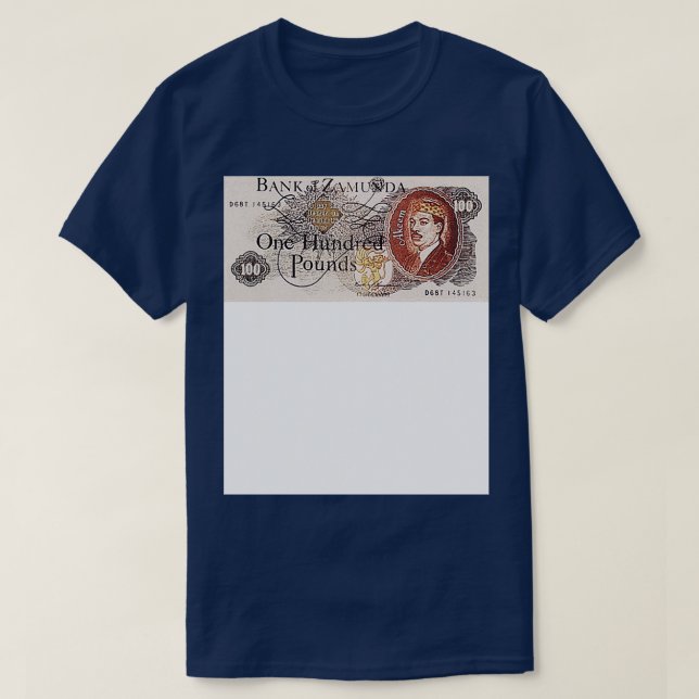 Bank of Zamunda Currency T-Shirt (Design Front)