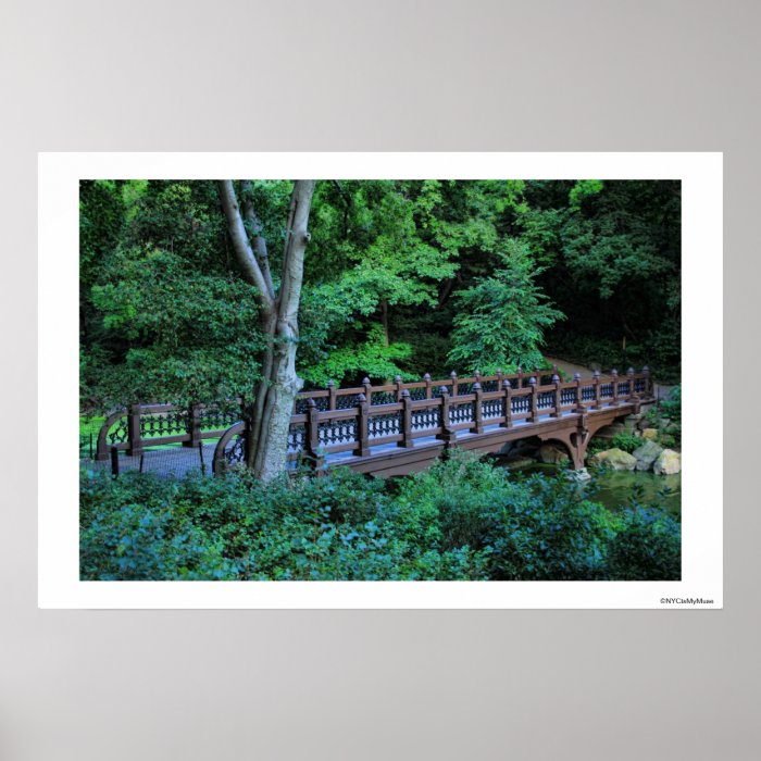 Bank Rock Bridge, Central Park, New York City Print