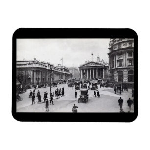 Bank & Royal Exchange, London Vintage Style Magnet