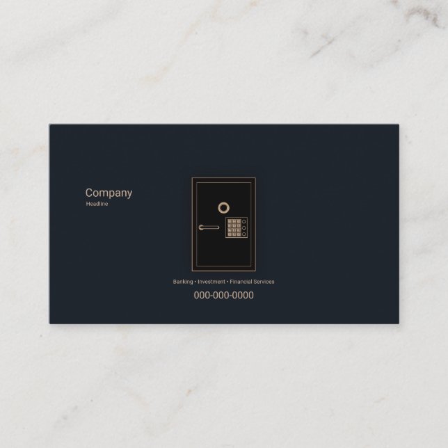 Bank Safe Business Card (Front)
