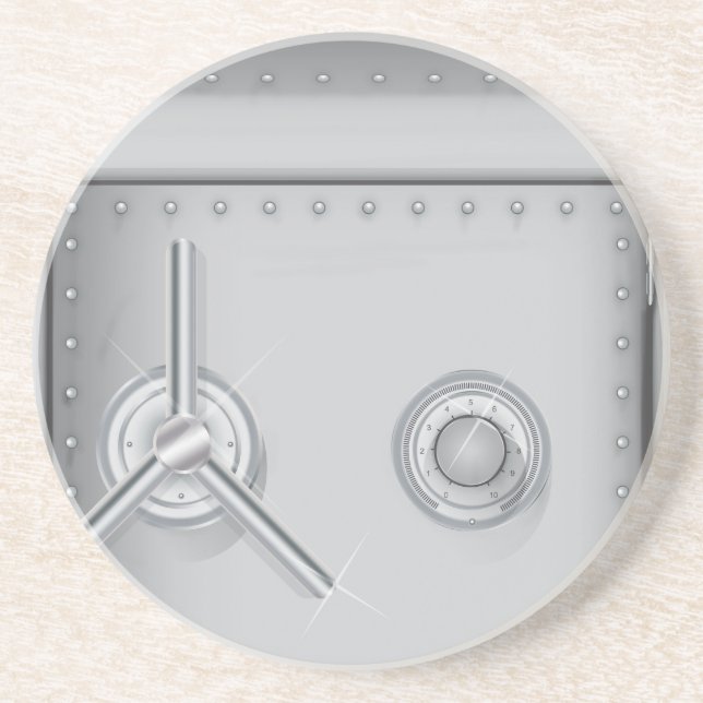 Bank Safe Drink Coaster (Front)