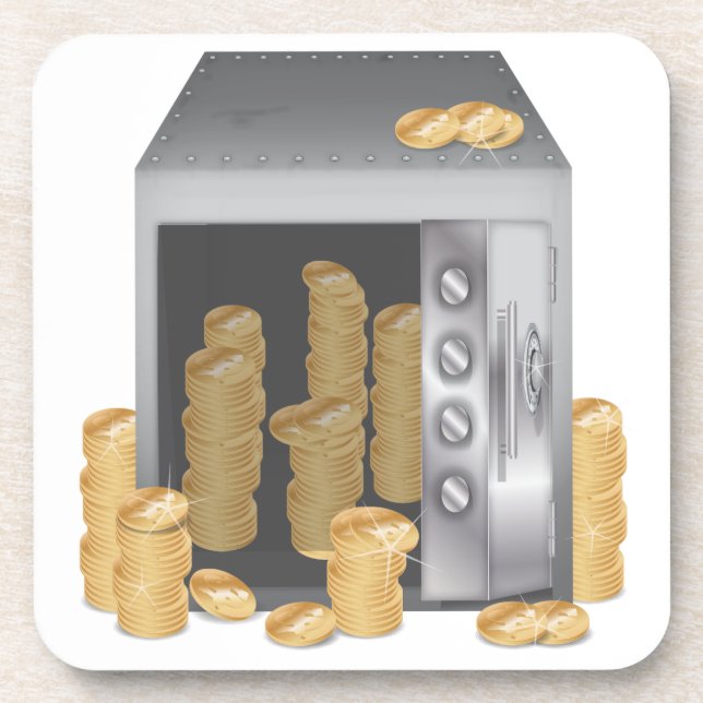 Bank Safe Drink Coaster (Front)