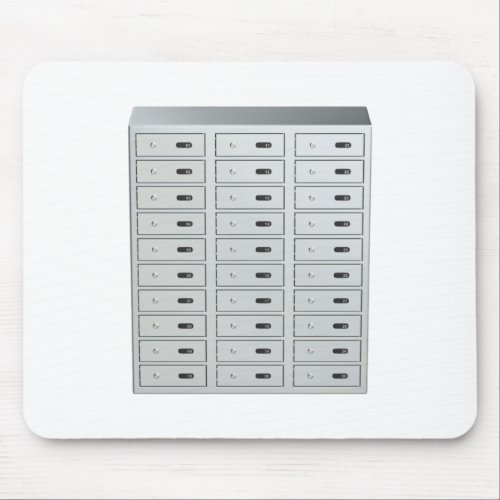 Bank safety lockers mouse pad