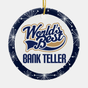 Bank Teller Gift Ornament