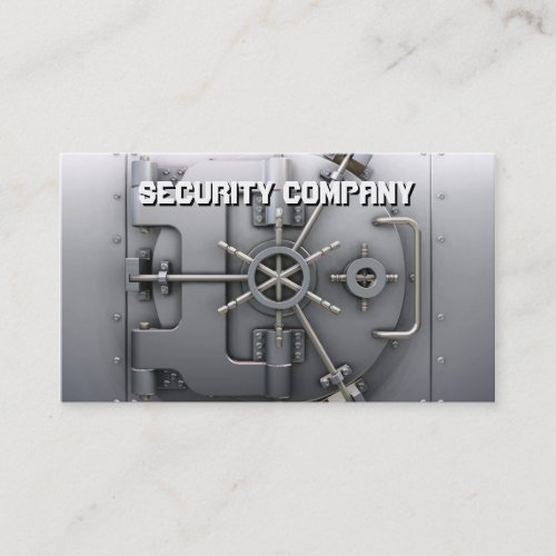 Bank vault business card