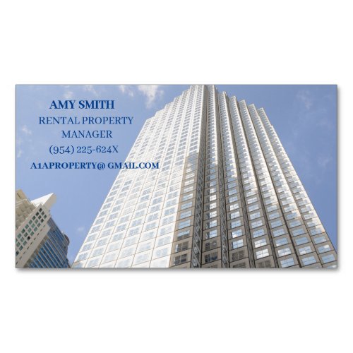  Banker Financial Realtor Property Manager Business Card Magnet