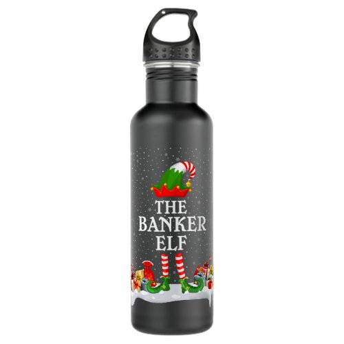 Banker Gifts Family Matching Group Christmas The B Stainless Steel Water Bottle