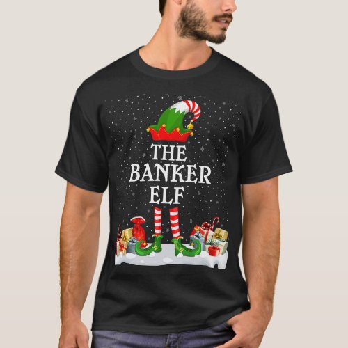Banker Gifts Family Matching Group Christmas The B T_Shirt