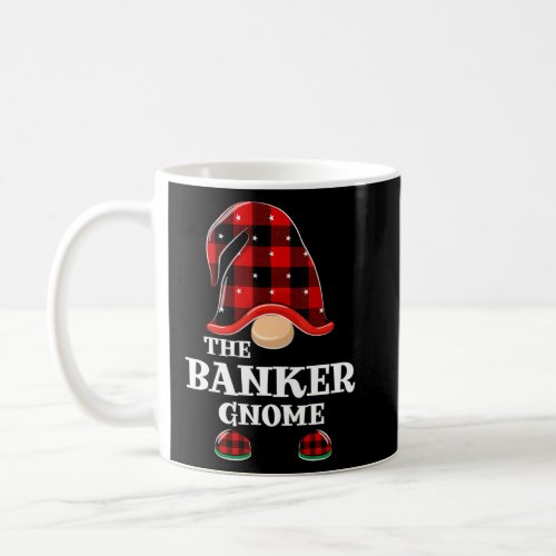 Banker Gnome Buffalo Plaid Funny Christmas Matchin Coffee Mug