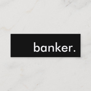 banker. mini business card