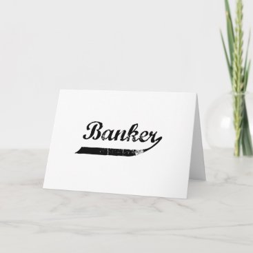 Banker typography holiday card