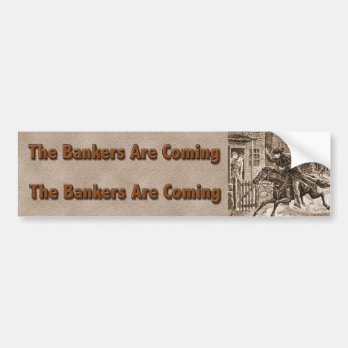 Bankers bumper bumper sticker