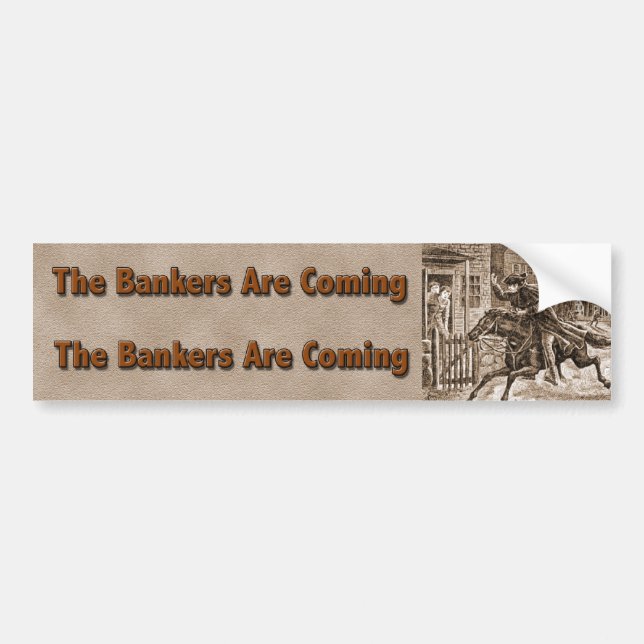 Bankers bumper bumper sticker (Front)