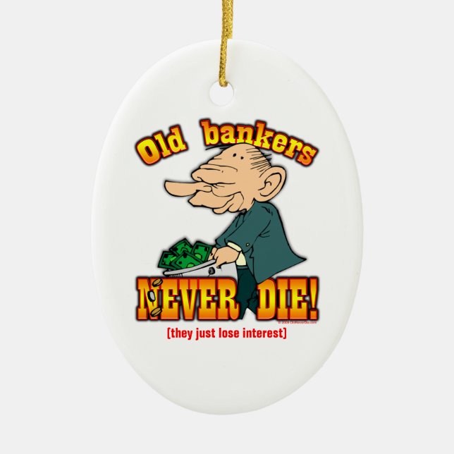 Bankers Ceramic Ornament (Front)