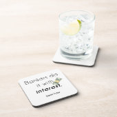 Bankers do it! drink coaster (Right Side)