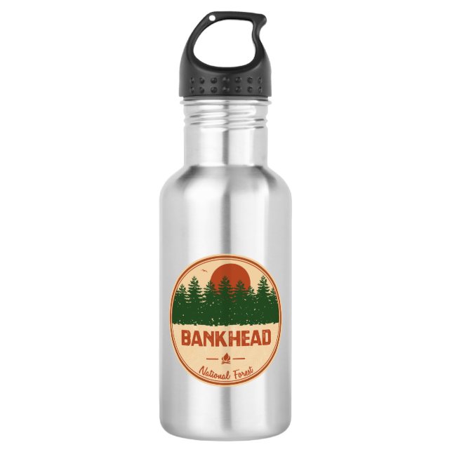 Bankhead National Forest Stainless Steel Water Bottle (Front)