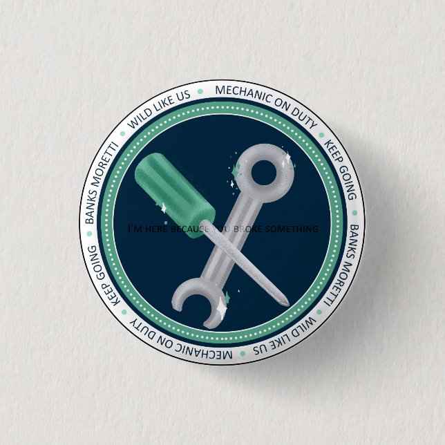 Banks Badge - AC Button (Front)