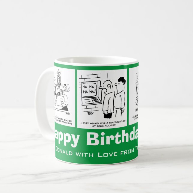 Banks, Bankers & Banking Cartoons. Funny Coffee Mug (Front Left)